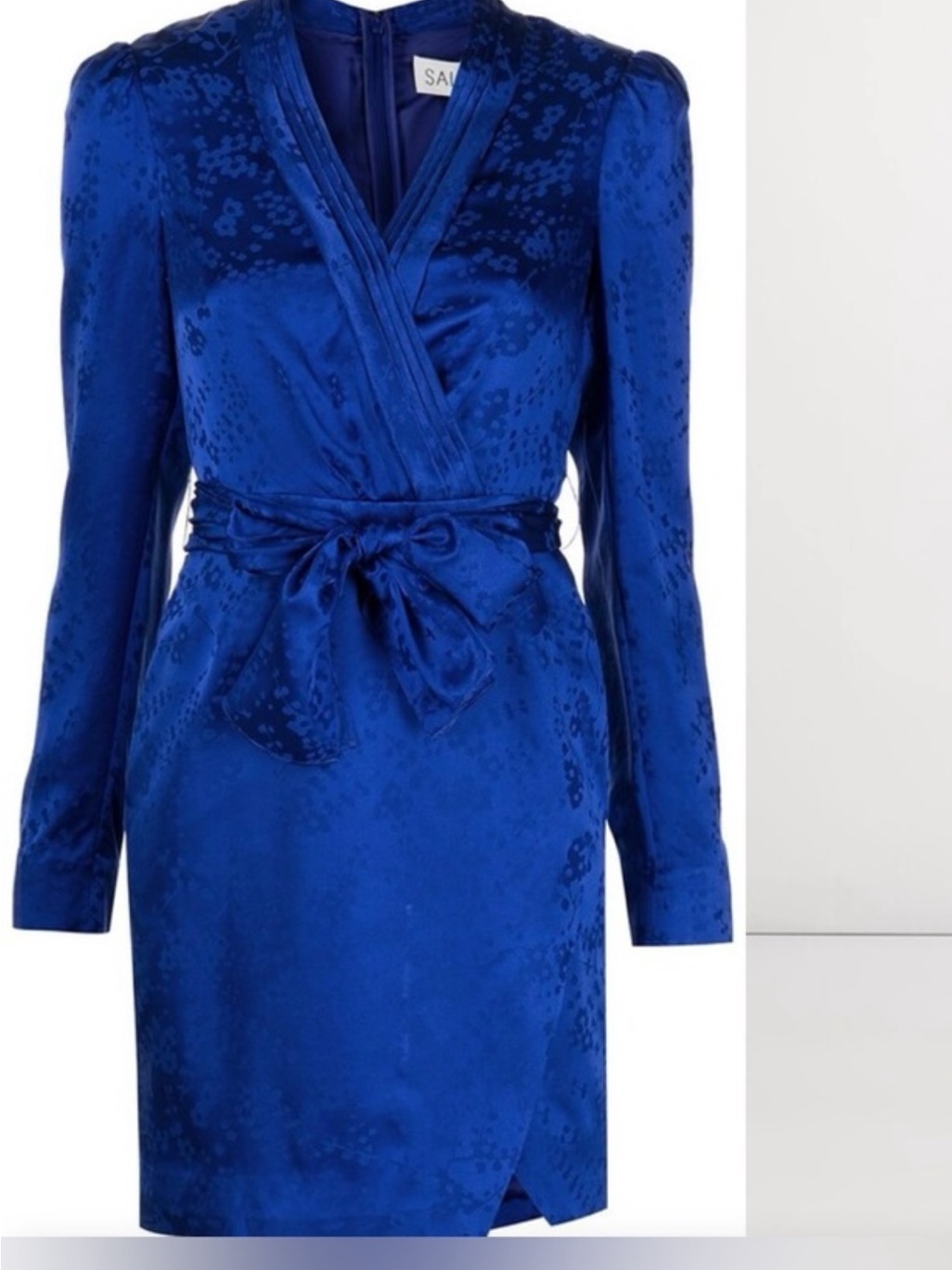 Saloni Bibi Wrap Dress With Self-Tie Waist